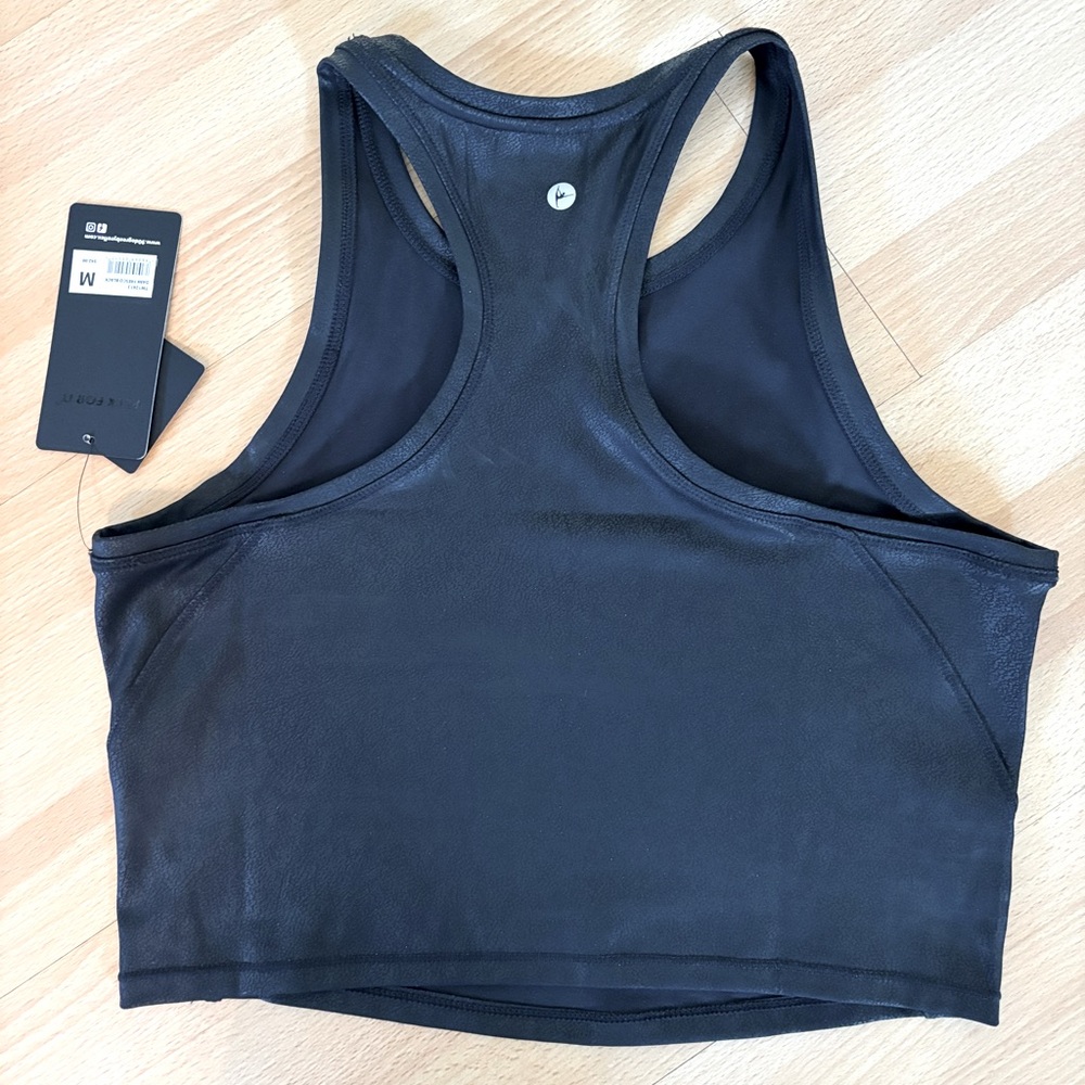 Women’s Racerback Crop Top - Picture 3 of 4